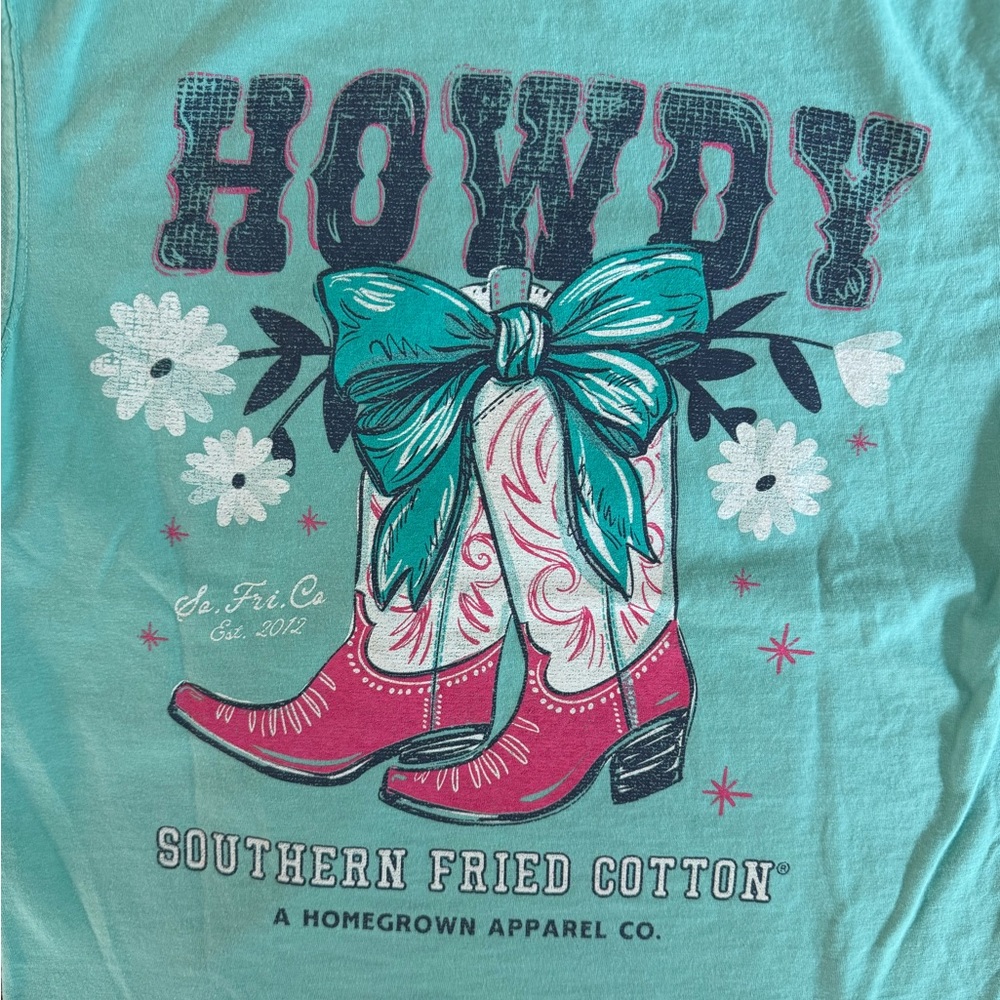 New Southern Fried Cotton Mint Tee